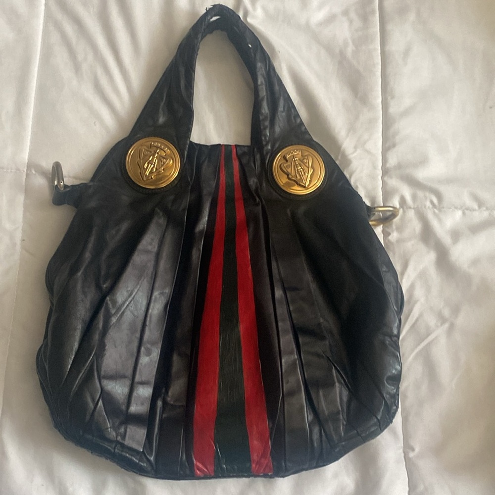 Gucci Leather Black and Red Designer Women's Bag - Picture 3 of 10
